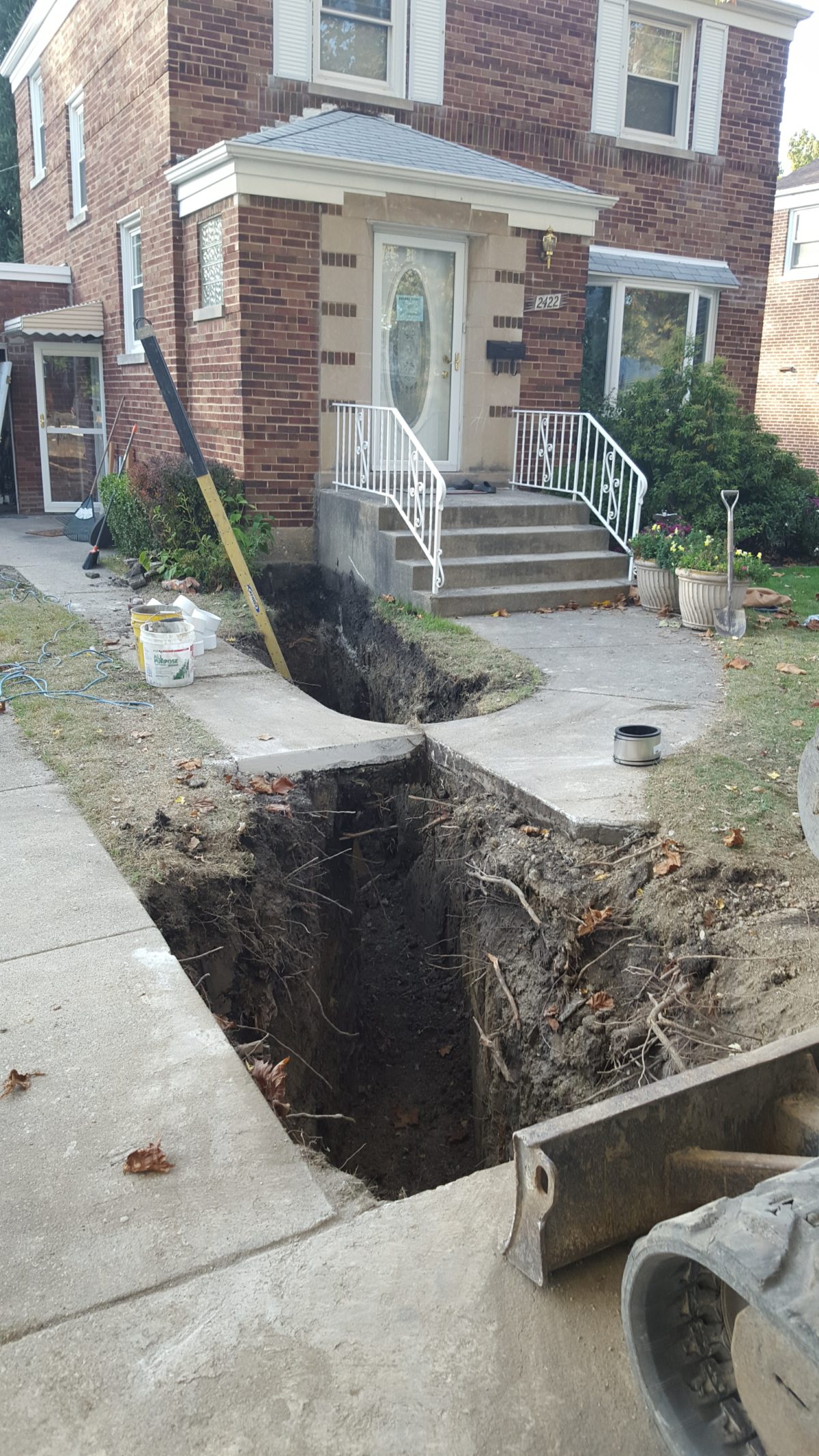 Sewer Replacement In North Riverside, IL Due To Tree Roots